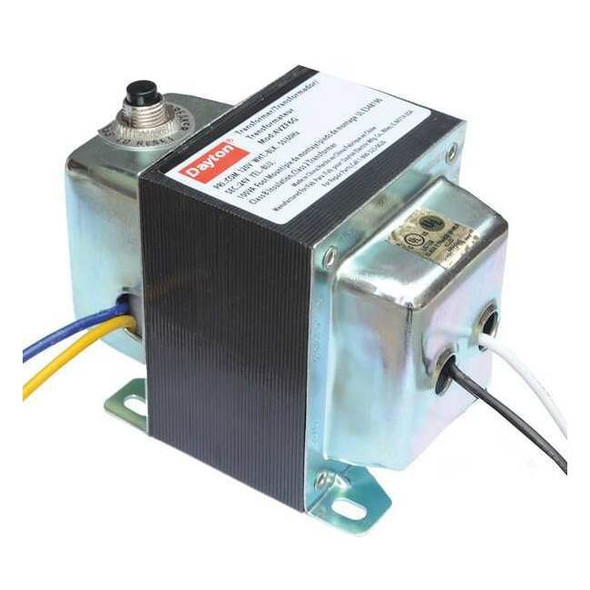 Dayton Class 2 Transformer, 96 VA, Not Rated, 24V AC, 120/208/240/480V AC 4VZF8