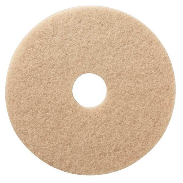 Tough Guy Burnish Pad,Tan,Size 15",Round,PK5 402W42