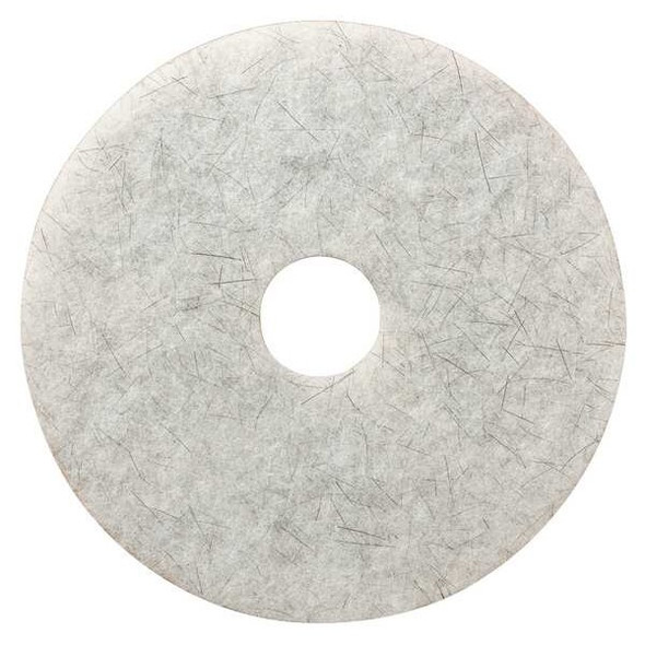 Tough Guy Burnishing Pad,White,Size 17",Round,PK5 402W53