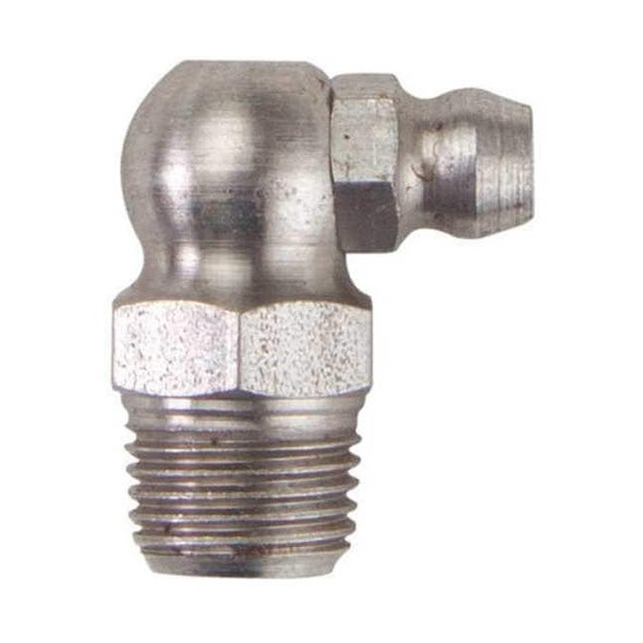 Westward Grease Fitting,90 Deg.,SS,27/32" L,PK10 52PA05