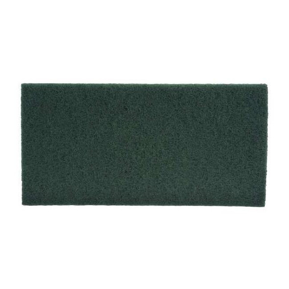 Tough Guy Scrubbing Pad,Green,Size 20" x 14",PK10 402W25