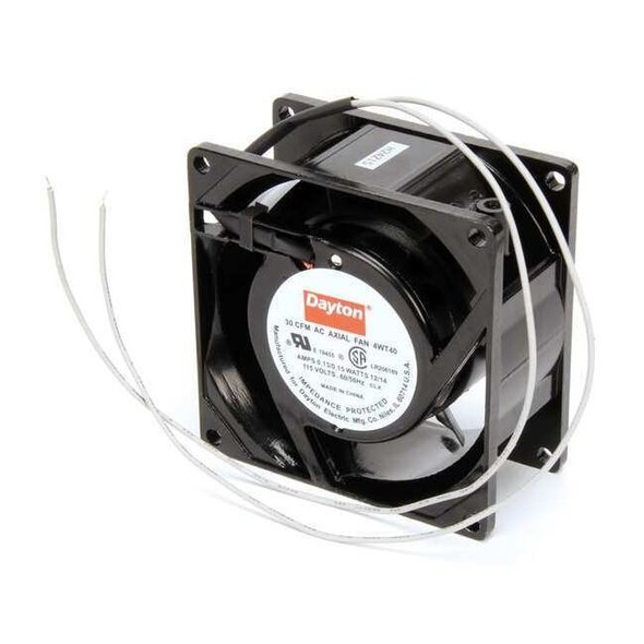 Standard Square Axial Fan, Square, 115V AC, 1 Phase, Cast Aluminum, 3 1/8 in W.