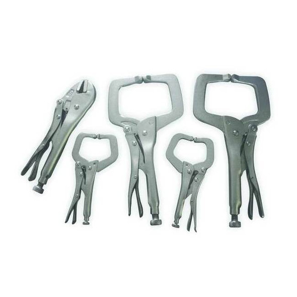 Westward Locking Clamp Set,5 Pc. 2FDD4