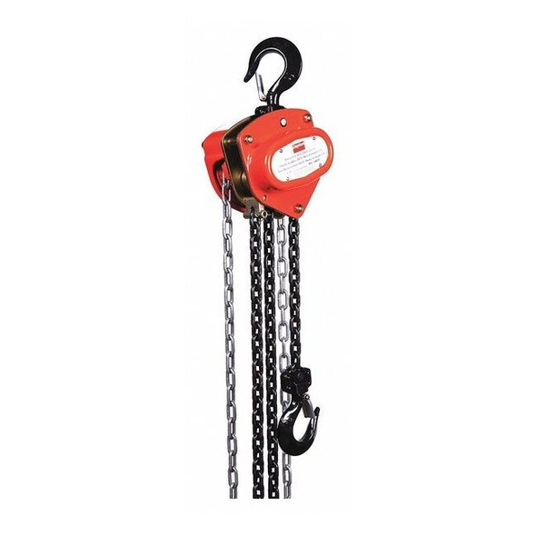 Dayton Manual Chain Hoist,2000 lb.,Lift 10 ft. 1VW55