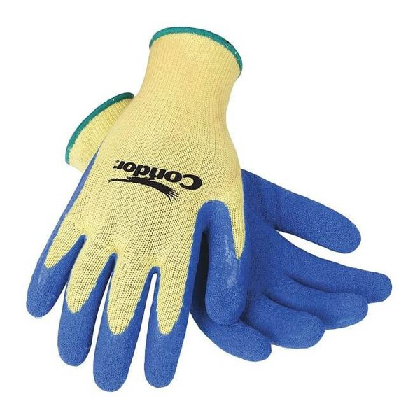 Cut Resistant Coated Gloves, Cut Level A3 ,Dipped ,Latex ,Rough ,M 1 PR