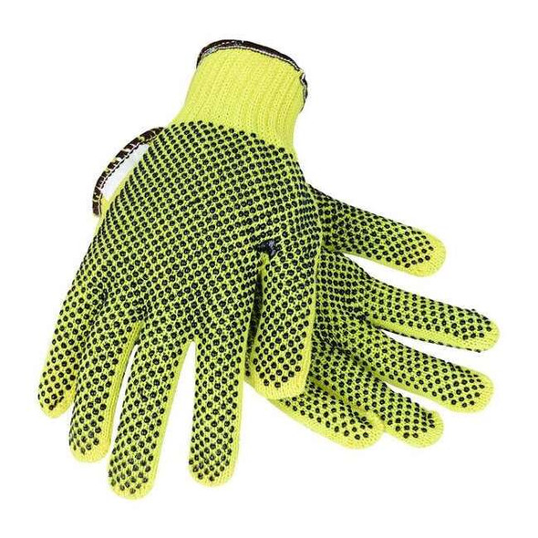 Cut Resistant Coated Gloves, Cut Level A2 ,Dotted ,PVC ,Dotted ,S 1 PR
