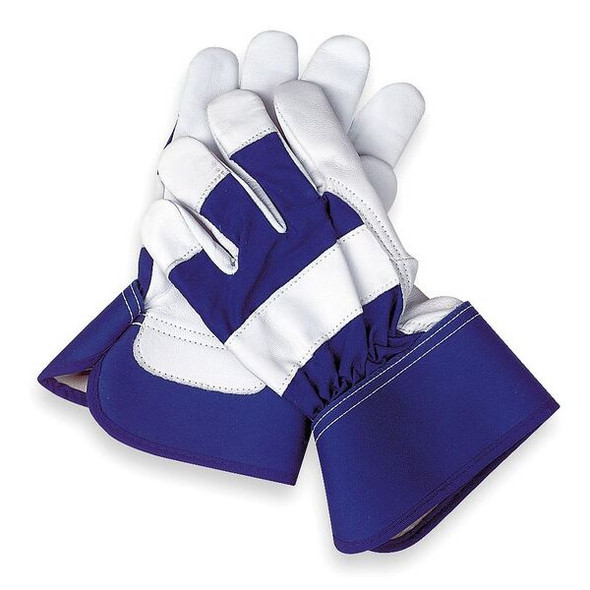 Condor Leather Gloves,Blue/White,S,PR 2MDD9