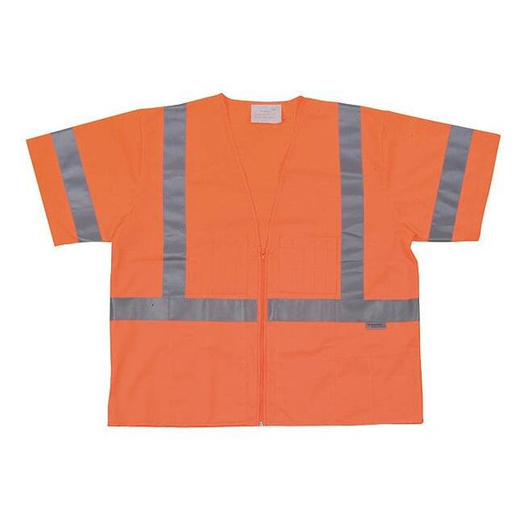 Condor XL Class 3 High Visibility Vest, Orange 1YAT5