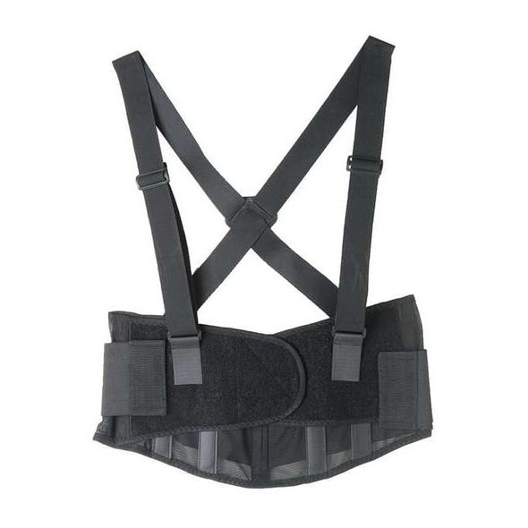Condor Back Support w/Stay,Black,Polyester,XL 5T542