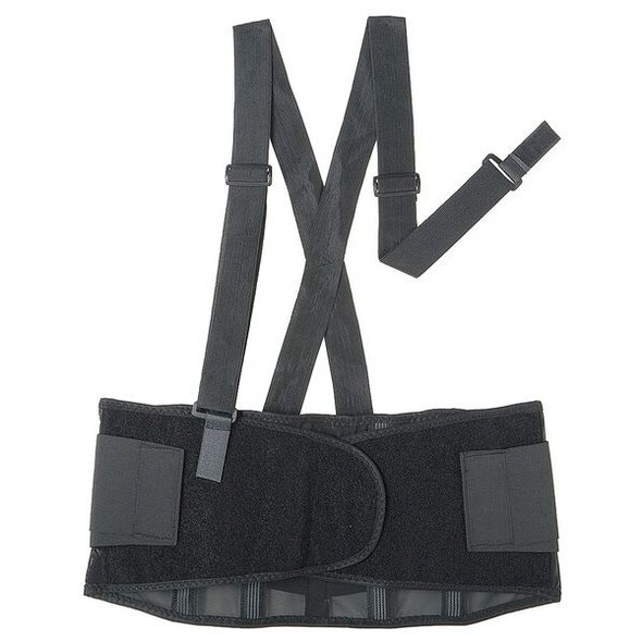 Condor Back Support w/Stay,Black,Polyester,XL 6T565 Condor Back Support w/Stay,Black,Polyester,XL 6T565