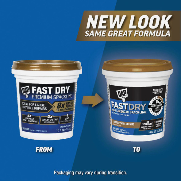 DAP Fast Dry 16 Oz. High Strength Spackling with DryDex Technology