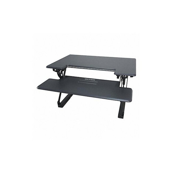 Victor Technology Standing Desk Converter,36 in W,Gray DCX760G Victor Technology Standing Desk Converter,36 in W,Gray DCX760G
