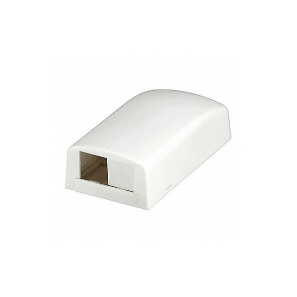 Panduit Surface Mount Box,Mini Com,2Port,Off Wht CBX2IW-AY