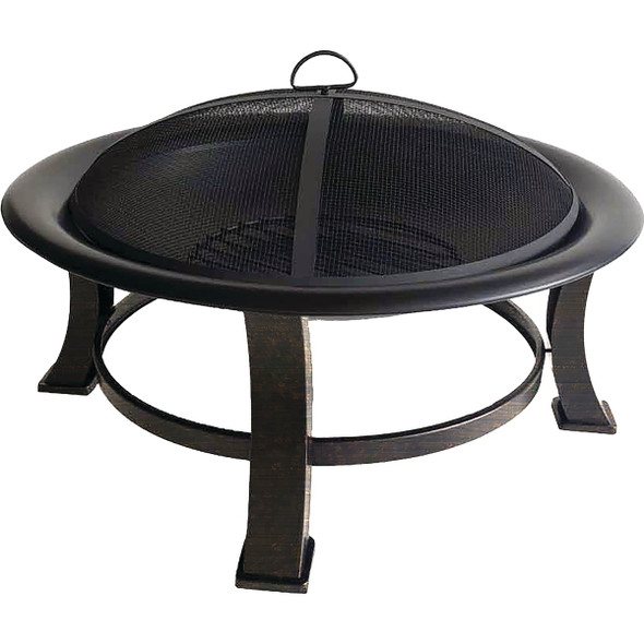 30 In. Round Wood Burning Fire Pit FT-51214