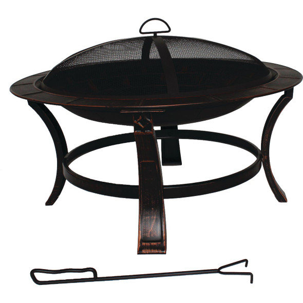 Keaton 30 In. Round Wood Burning Fire Pit FT-51736