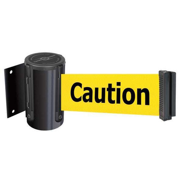 Tensabarrier Belt Barrier, Black,Belt Color Yellow 896-STD-33-MAX-NO-YAX-C