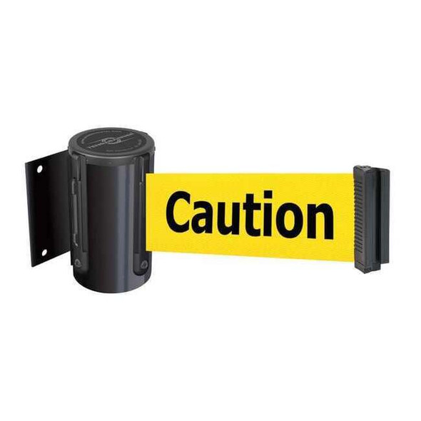 Tensabarrier Belt Barrier, Black,Belt Color Yellow 896-STD-33-MAX-NO-YAX-C