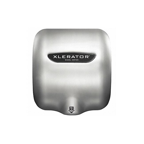 Automatic Hand Dryer, 8 sec Dry, 68 to 77, 110 to 120V AC, Silver, Brushed