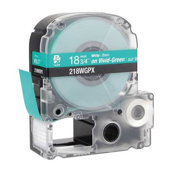 Epson Label Cartridge, White on Green, Labels/Roll: Continuous 45WA51