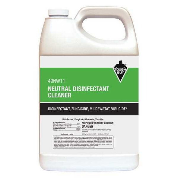 Tough Guy Cleaner and Disinfectant, 1 gal. Bottle, Lemon 49NW11