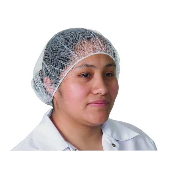 Condor Hairnet,Polyester,White,24 in,PK100 1TTU8 Condor Hairnet,Polyester,White,24 in,PK100 1TTU8