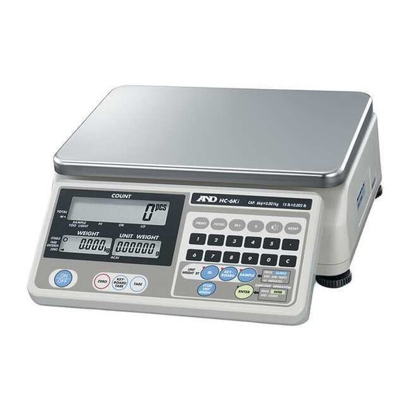 A&d Weighing Digital Compact Bench Scale 30 lb. Capacity HC-15KI