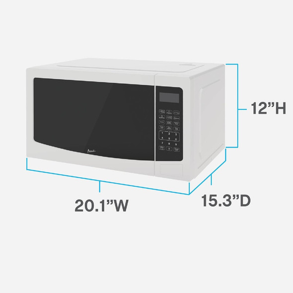 Avanti 1.1CF 1000W White Countertop Microwave MT115V0W 602115
