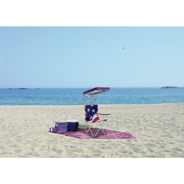 Quik Shade U.S. Flag 190T Aluminux Folding Chair 160086 885281