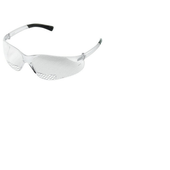 BearKat® BK1 Series Bifocal Readers Safety Glasses, Clear Lens, 1.0 Dipter, Clear Frame