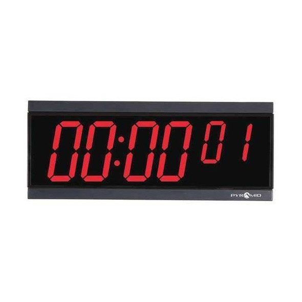 11-1/8" Digital Wireless Digital Timer Wall Clock, Black