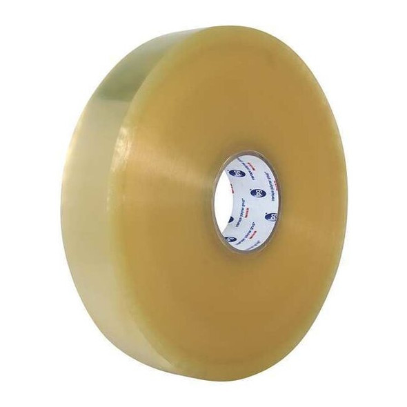 Packing Tape, 1.9 mil Thick, 48 mm W x 1000 yd L, 3 in Core Dia., Clear, 6 PK