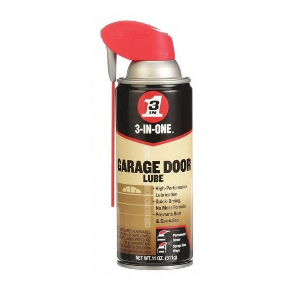 Garage Door Lubricant, 11 oz, Aerosol Can, Mineral Oil, Colorless