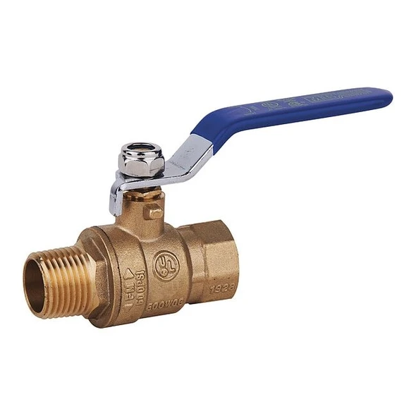 Manufacturer Varies 3/8" FNPT x MNPT Brass Ball Valve Inline G-MBB-38