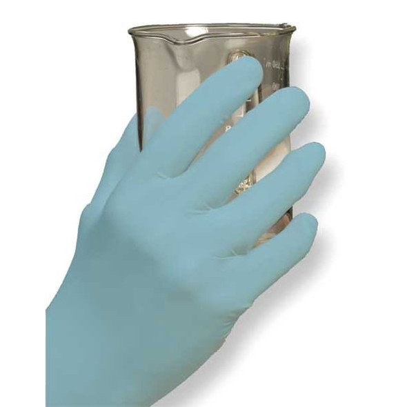 N96, Disposable Gloves, 3.00 to 3.99 mil Palm, Nitrile, Powder-Free, M (8), 100 PK, Green