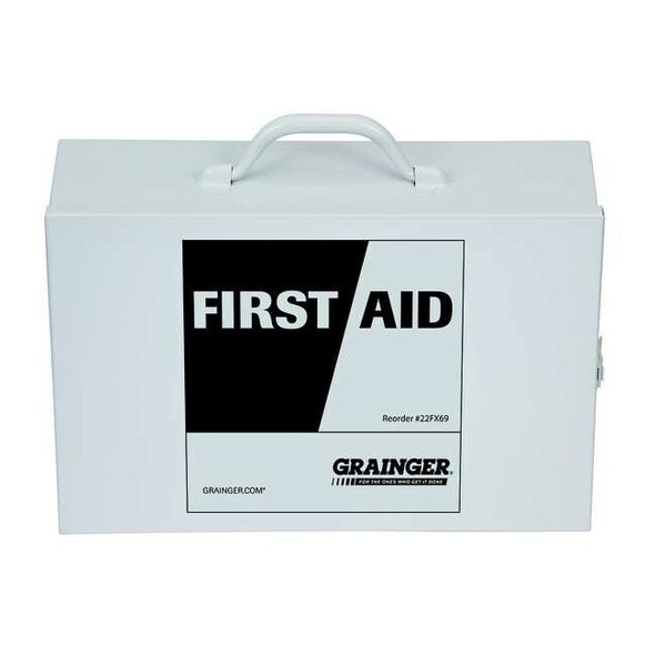 Manufacturer Varies Empty First Aid Kit,2 Shelves,10.5"H,WHT 54607