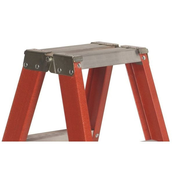 Louisville 4 ft Fiberglass Twin Stepladder, 375 lb Capacity FM1404HD