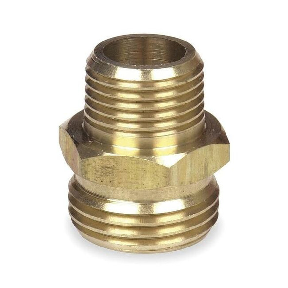 Westward Garden Hose Adapter,1/2"x3/4",NPTxNH 1P654