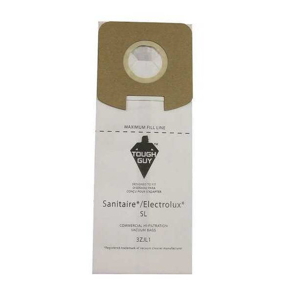 Tough Guy Vacuum Bag, 2-ply, Paper Bag, 3 PK 3ZJL1