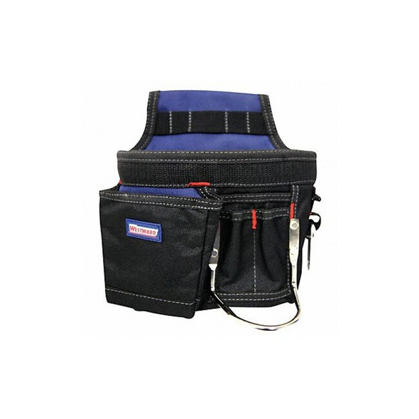Westward Tool Pouch, Tool Pouch, Black, Polyester, 5 Pockets 5MZL7