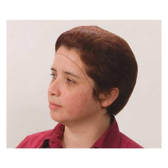 Condor Hairnet, Nylon, 21 in Dia., Brown, M, 144 PK 1TTU3