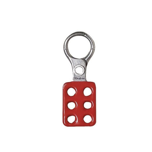 Condor Lockout Hasp, 1 in Opening Size, Snap-On, 6 Lock, Red 7545