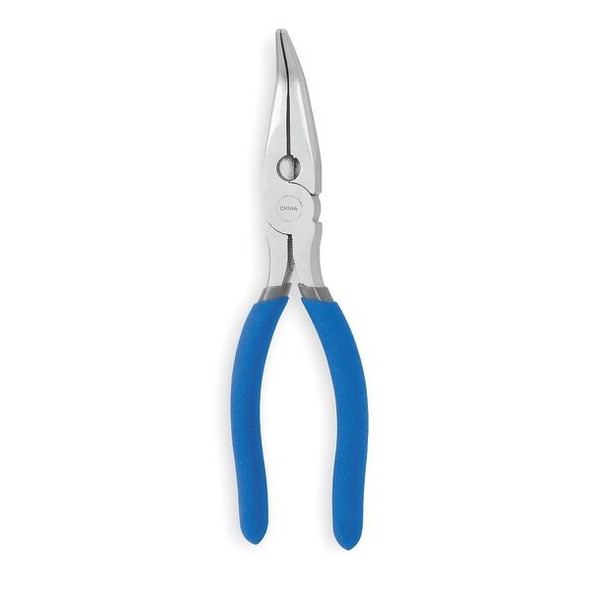 Westward Bent Long Nose Plier,6-1/2" L,Serrated 1UKK4