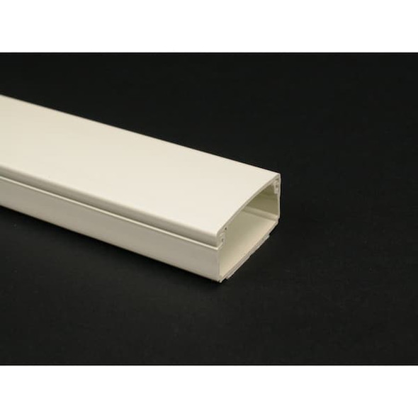 Cover Plate Raceway, PN10 Series, 1 Channel, 1-11/16 in W, 13/16 in H, 8 ft L, Ivory