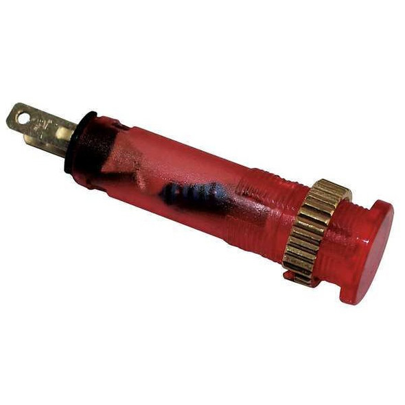 Dayton Flush Indicator Light,8mm,24V,Red 22NY75