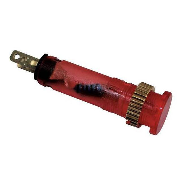 Dayton Flush Indicator Light,8mm,24V,Red 22NY75