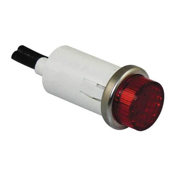 Dayton Raised Panel Light, Red, 12 V AC/DC 22NY40