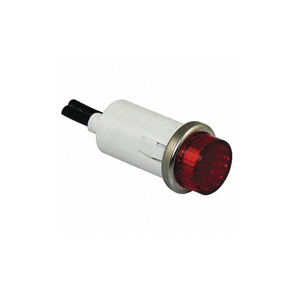 Dayton Raised Indicator Light,Red,12V 22NY40