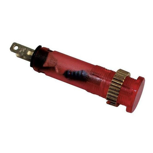Dayton Flush Indicator Light,8mm,240V,Red 22NY81