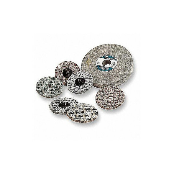 Scotch-Brite Unitized Wheel, 3 in Dia, 15/64 in W, TR Arbor Hole 61500099280