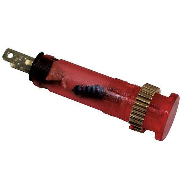 Dayton Flush Indicator Light,8mm,120V,Red 22NY78